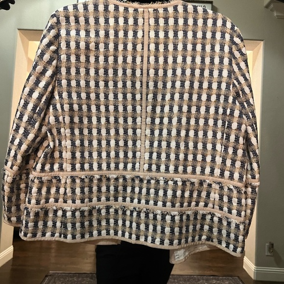 Lafayette 148 tweed open front blazer size M - Picture 5 of 5